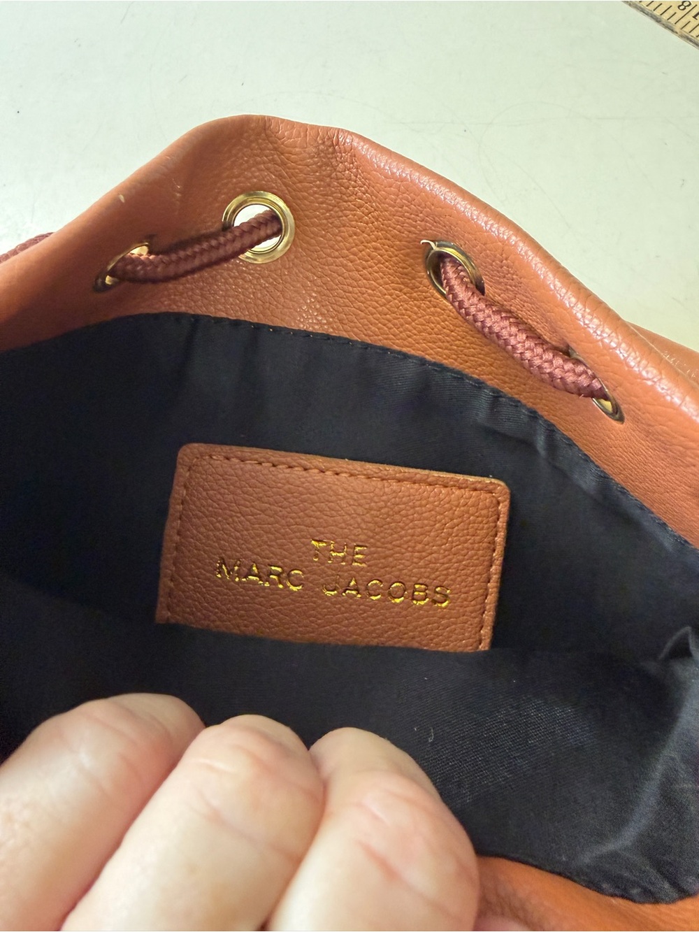 Marc Jacobs Mini Bucket Bag in Cognac Brown with Gold Hardware - Picture 10 of 12